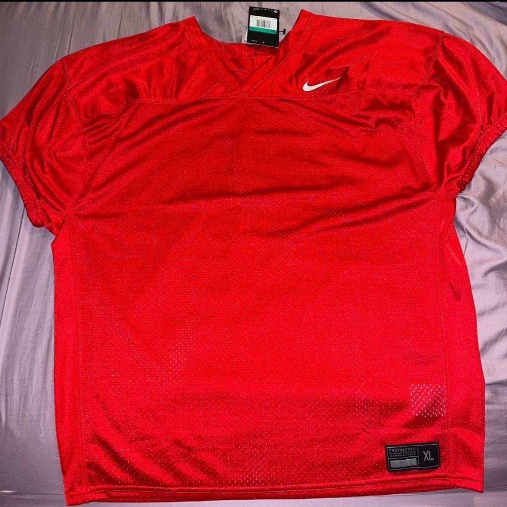 Nike Elite Stock Mesh Football Practice Jersey Men's Size XL Red